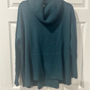 Lou & Grey Deep Teal Cowl Neck Sweater